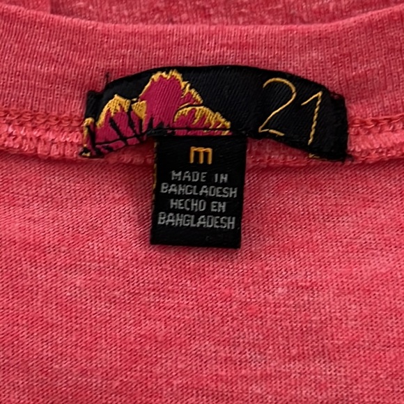 Forever 21 Vintage V Neck Tee Shirt , Med - Picture 2 of 5